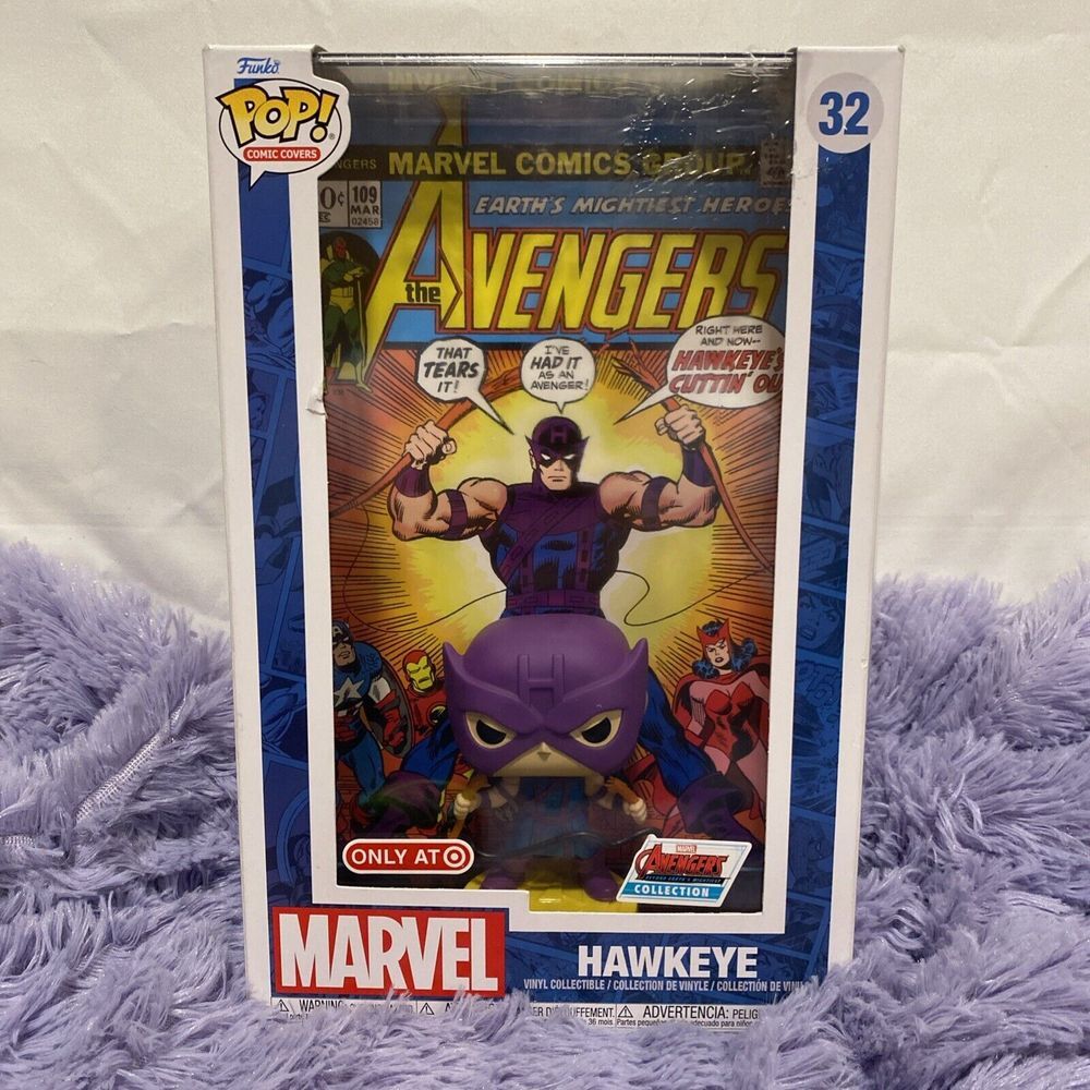Funko Pop! Comic Book Cover with Case: Marvel - Hawkeye - Target (Exclusive) #32